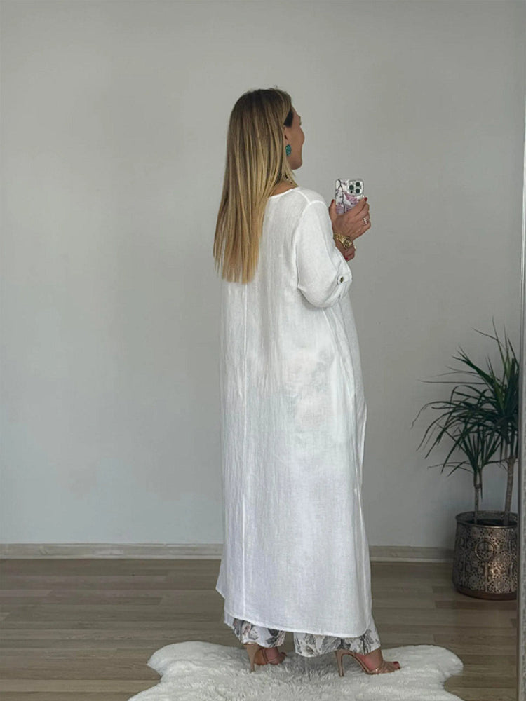 2-teiliges set | langärmeliges oberteil & weite hose