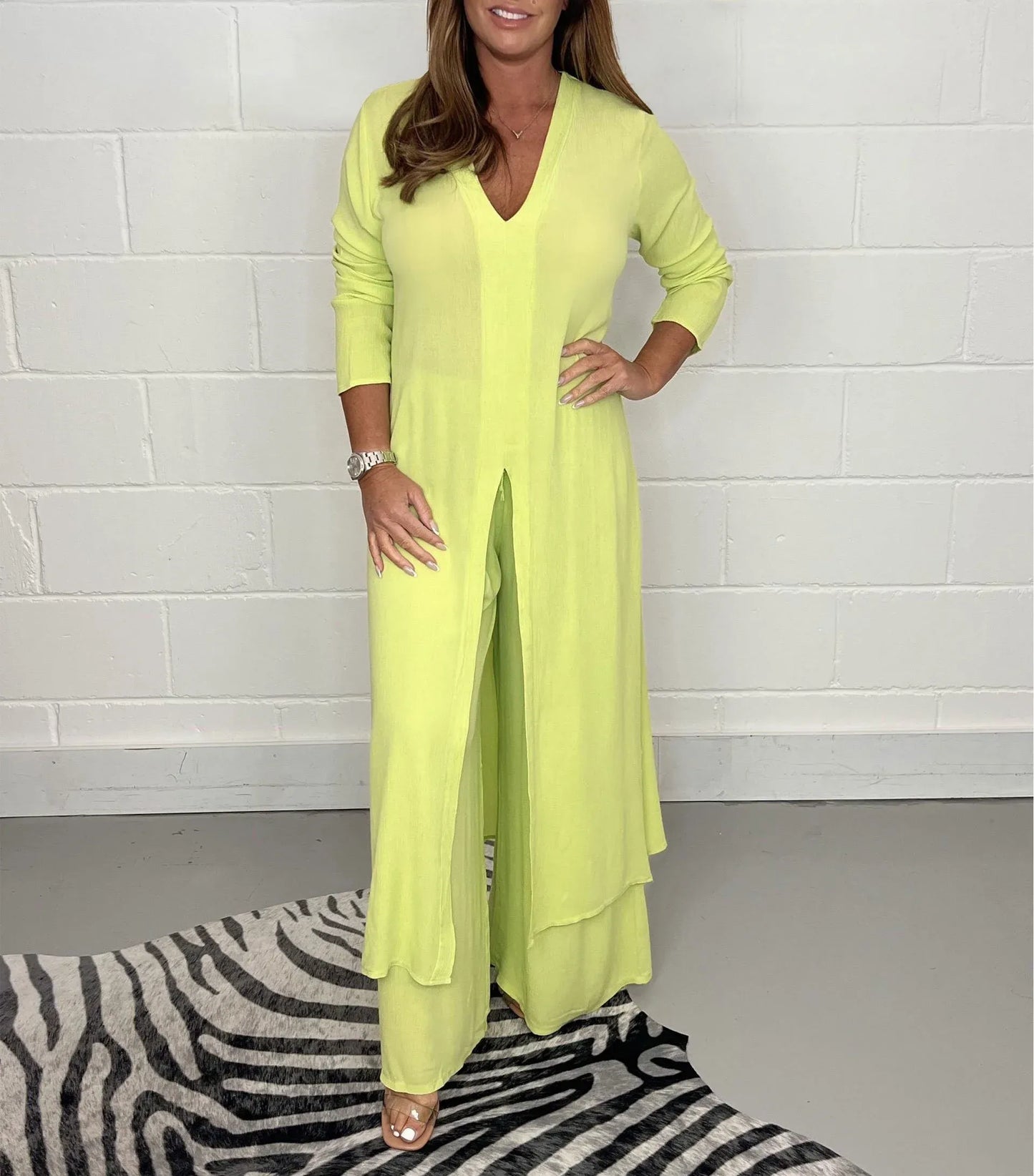 2-teiliges set | leichte bluse & lockere hose