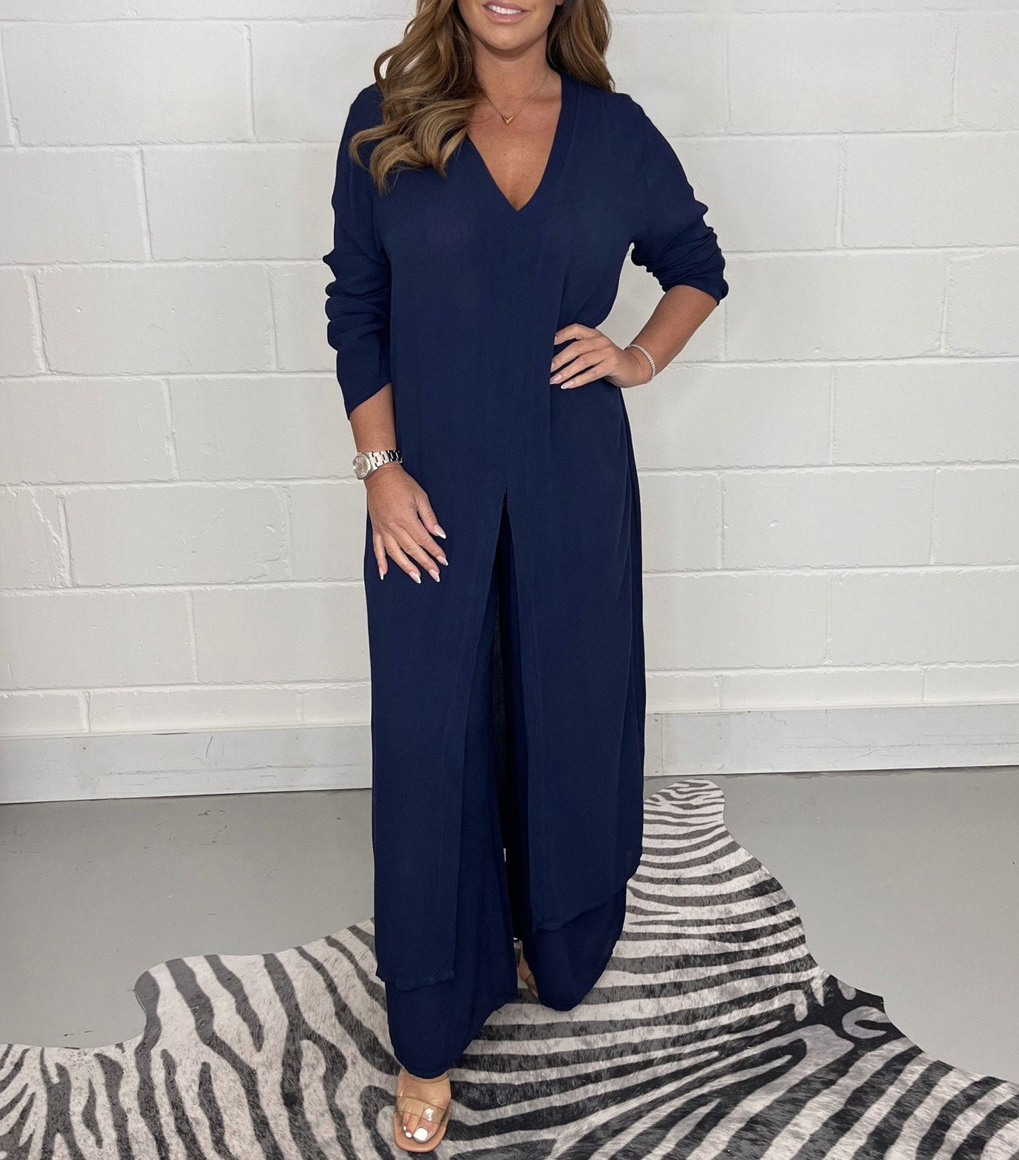 2-teiliges set | leichte bluse & lockere hose