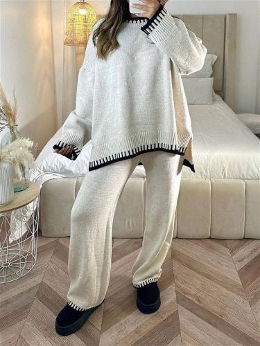 2-teiliges set | strickoberteil & lange hose
