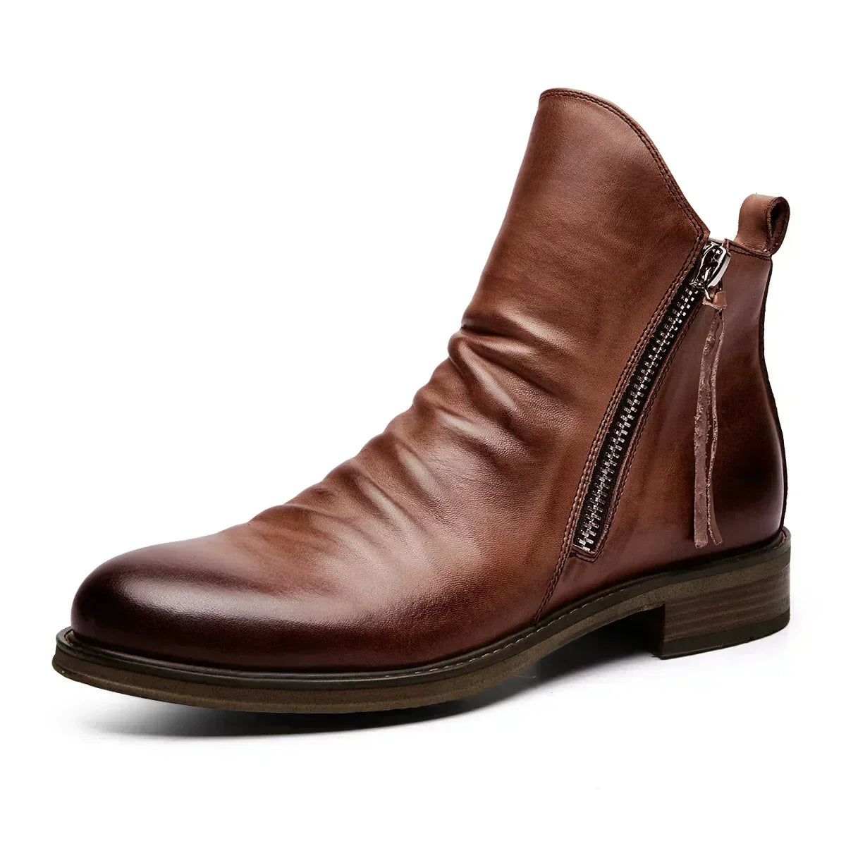 Chelsea-Stiefel aus Leder für Herren