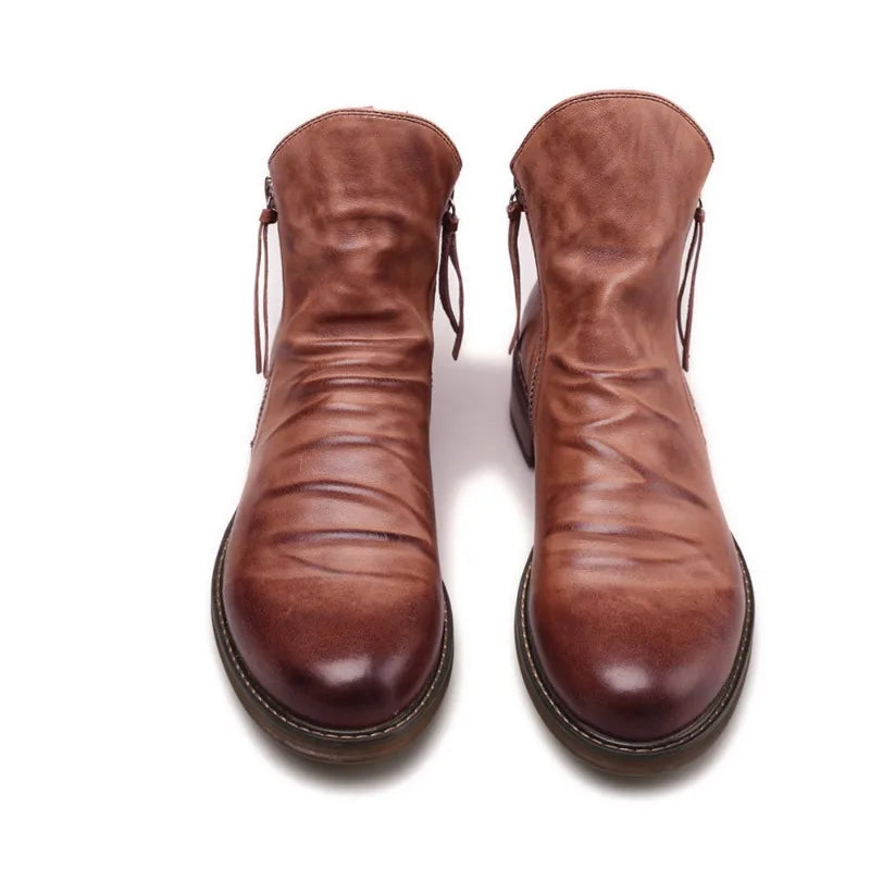 Chelsea-Stiefel aus Leder für Herren