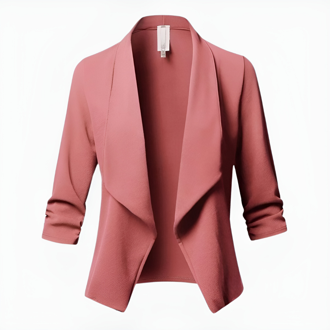Damen Blazer mit asymmetrischer Vorderseite und langen Ärmeln