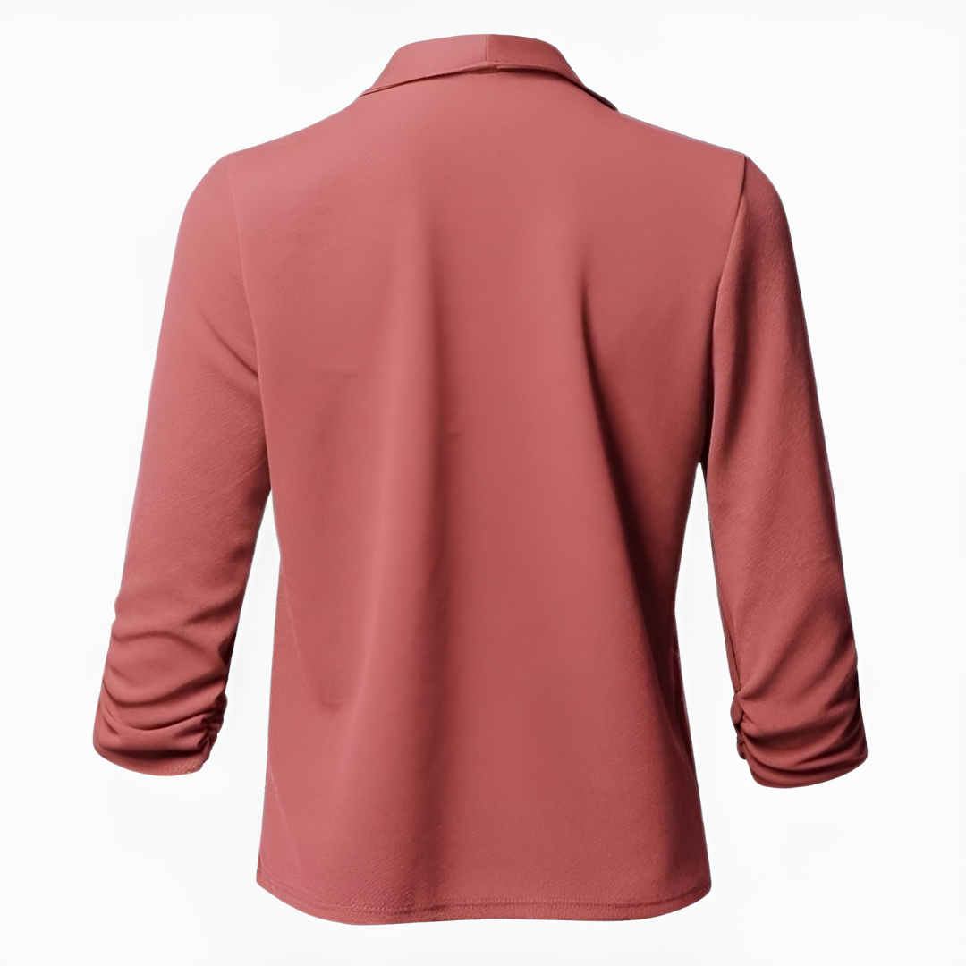 Damen Blazer mit asymmetrischer Vorderseite und langen Ärmeln