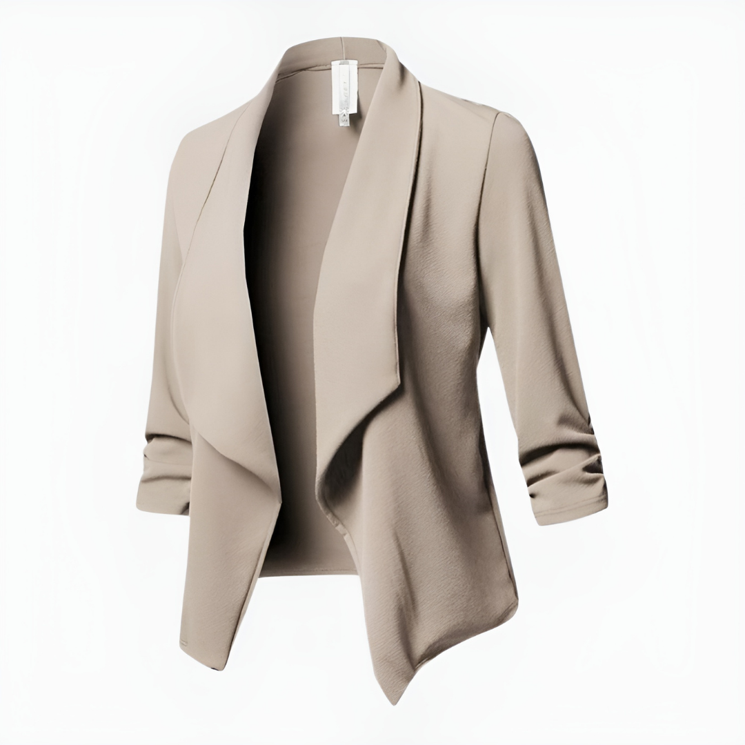 Damen Blazer mit asymmetrischer Vorderseite und langen Ärmeln