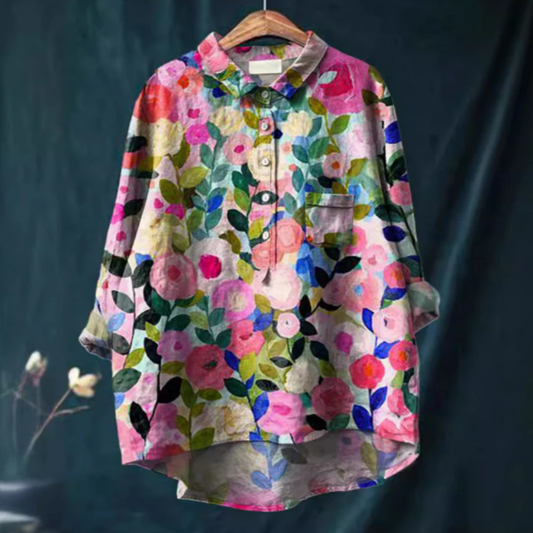 Damen Bluse mit Blumendruck