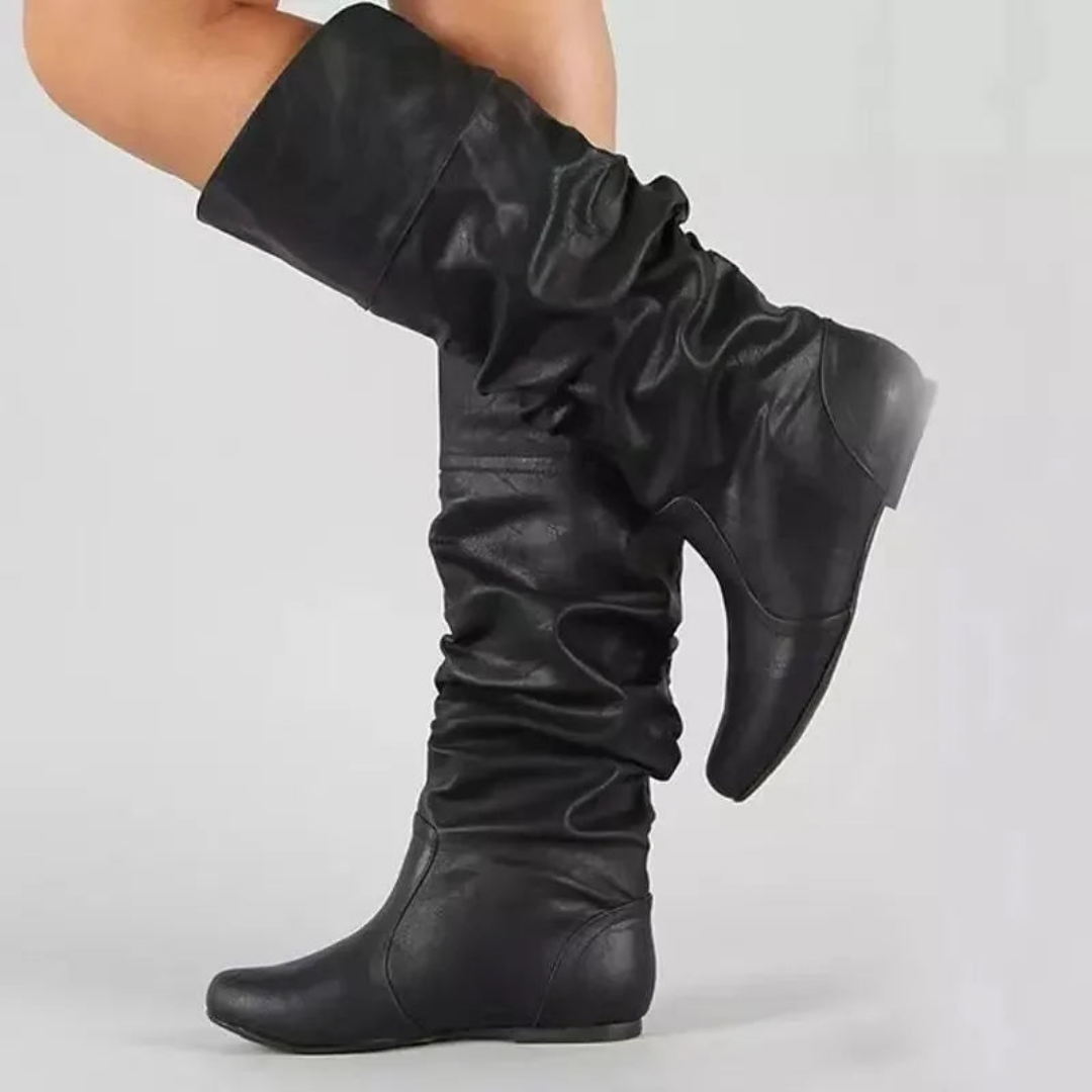 Damen Cowboy-Stiefel in Mid-Calf-Länge
