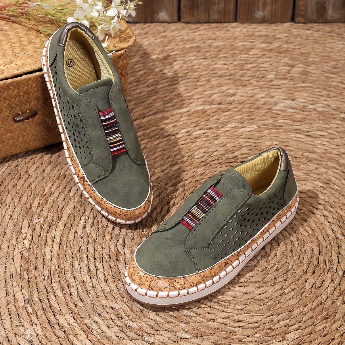 Damen Freizeitschuhe mit leichtem Obermaterial und rutschfester Sohle