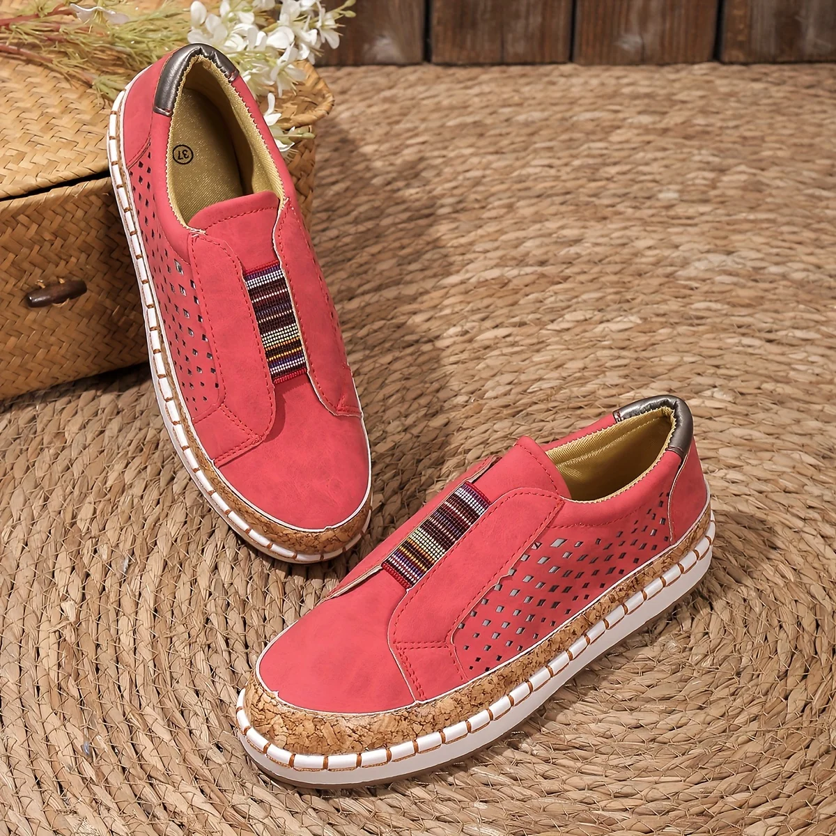 Damen Freizeitschuhe mit leichtem Obermaterial und rutschfester Sohle