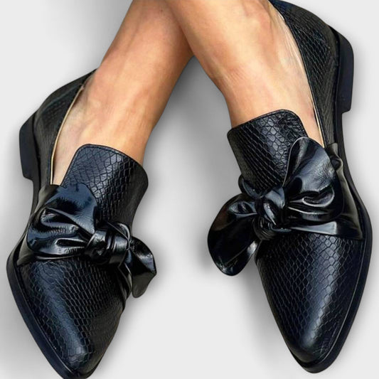 Damen Loafer mit Schleifendetail