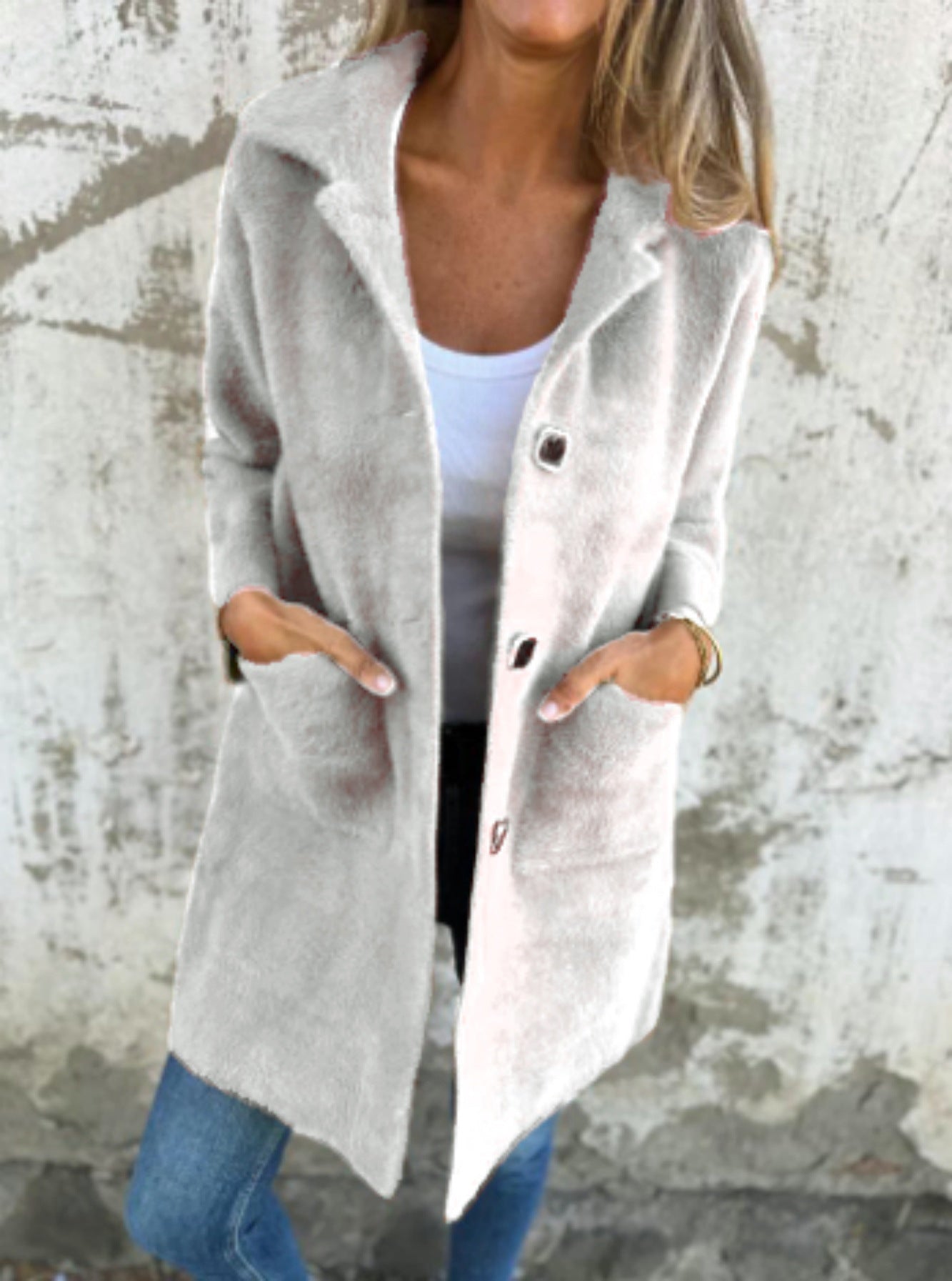 Damen Longline-Jacke