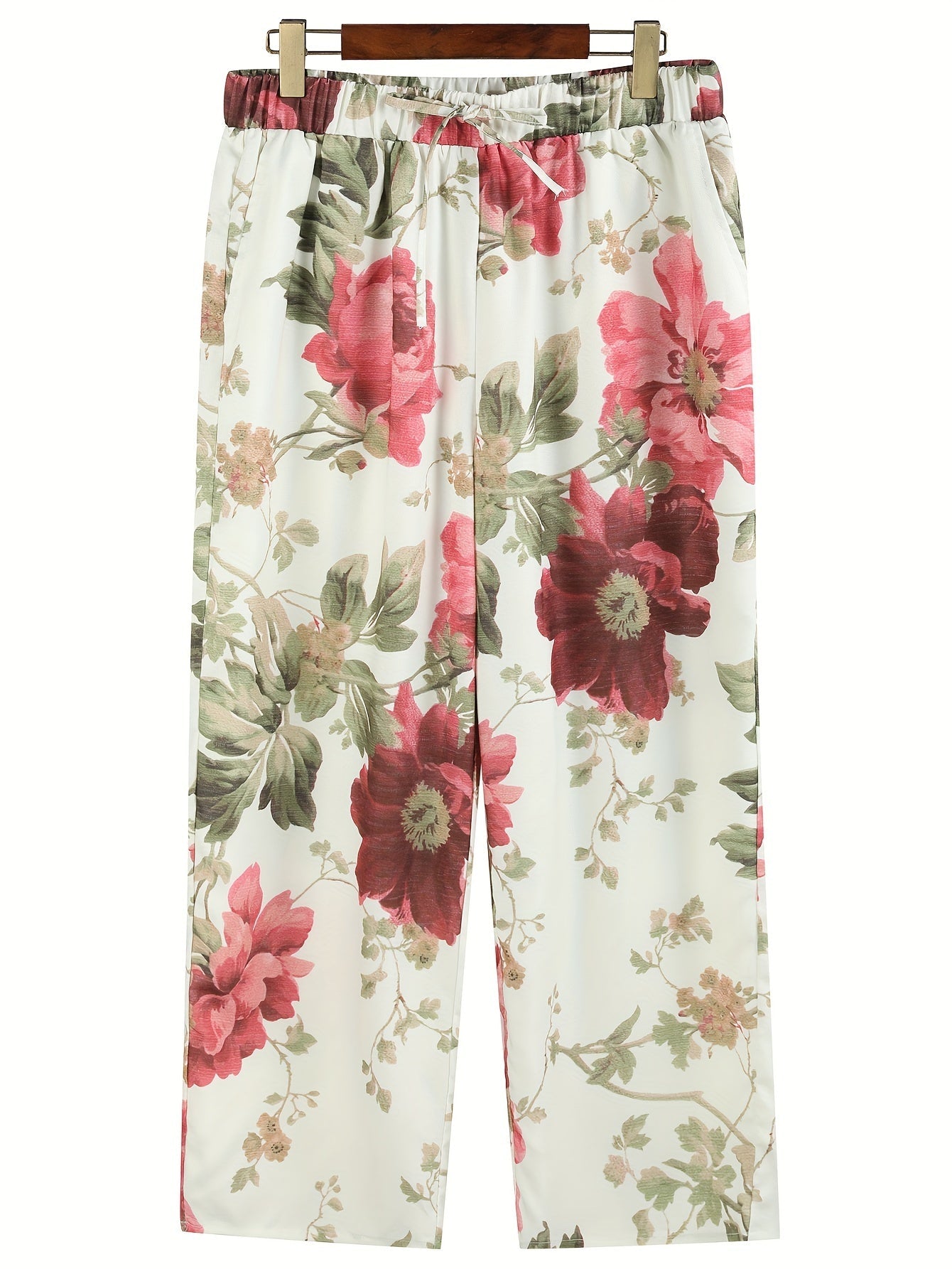 Damen Sommerhose mit Blumenmuster