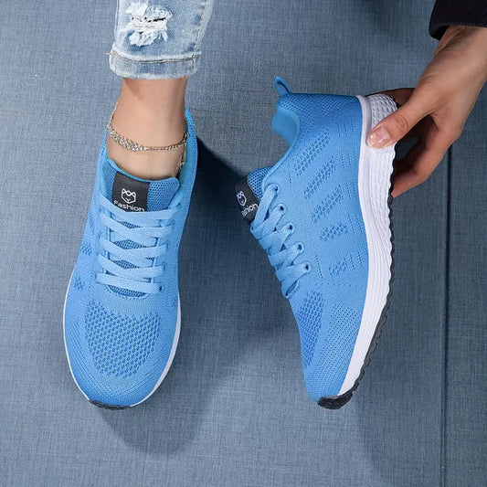 Damen Sportschuhe mit Strickoberfläche