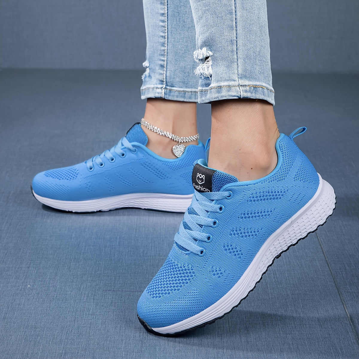 Damen Sportschuhe mit Strickoberfläche