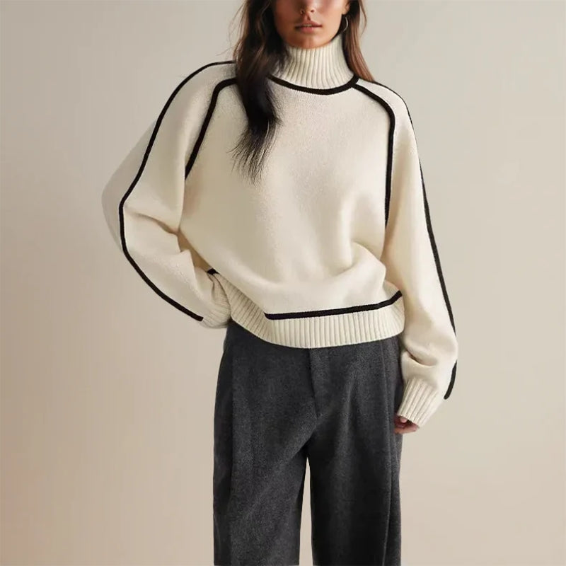 Damen Warme Rollkragen Pullover | Winter