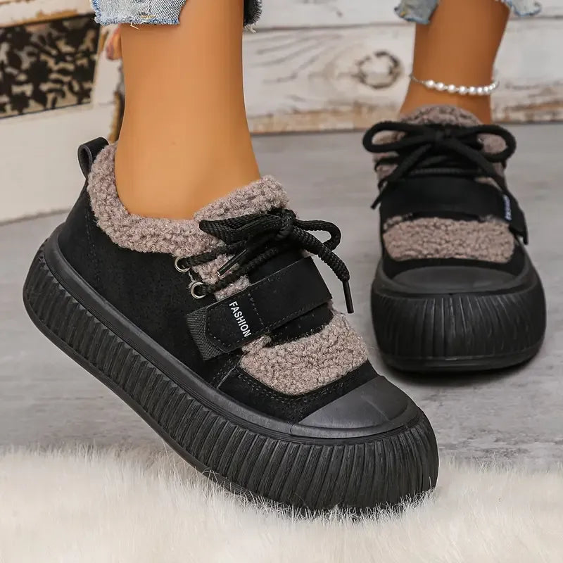 Damen Warme Sneaker | Fleecefutter & Rutschfeste Sohle | Winter