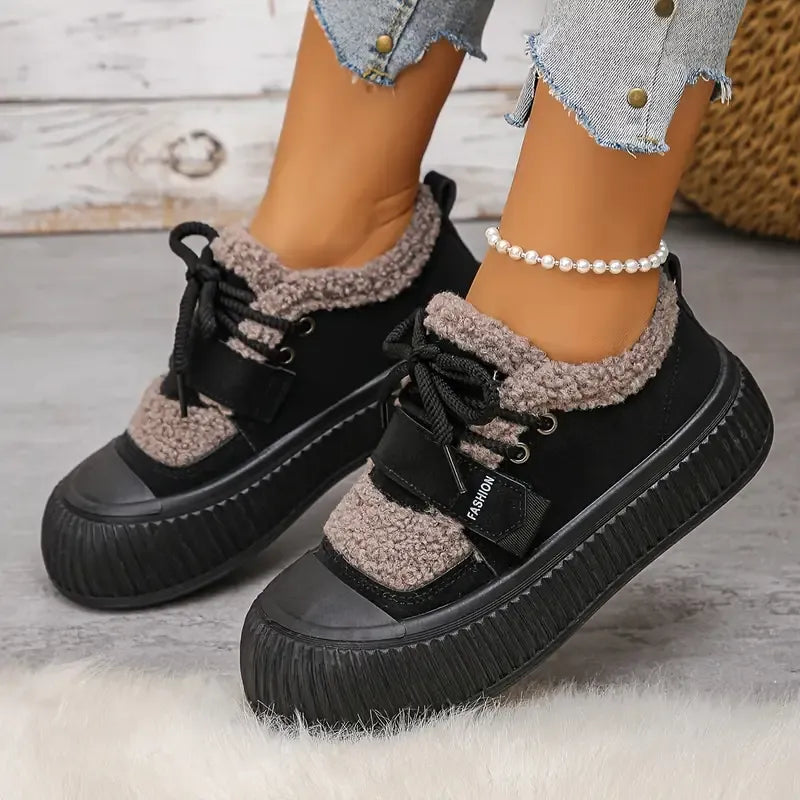 Damen Warme Sneaker | Fleecefutter & Rutschfeste Sohle | Winter