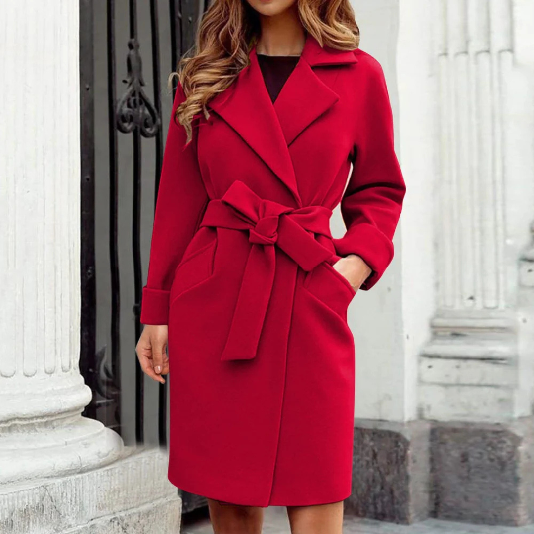 Damen Winter-Trenchcoat in Langform