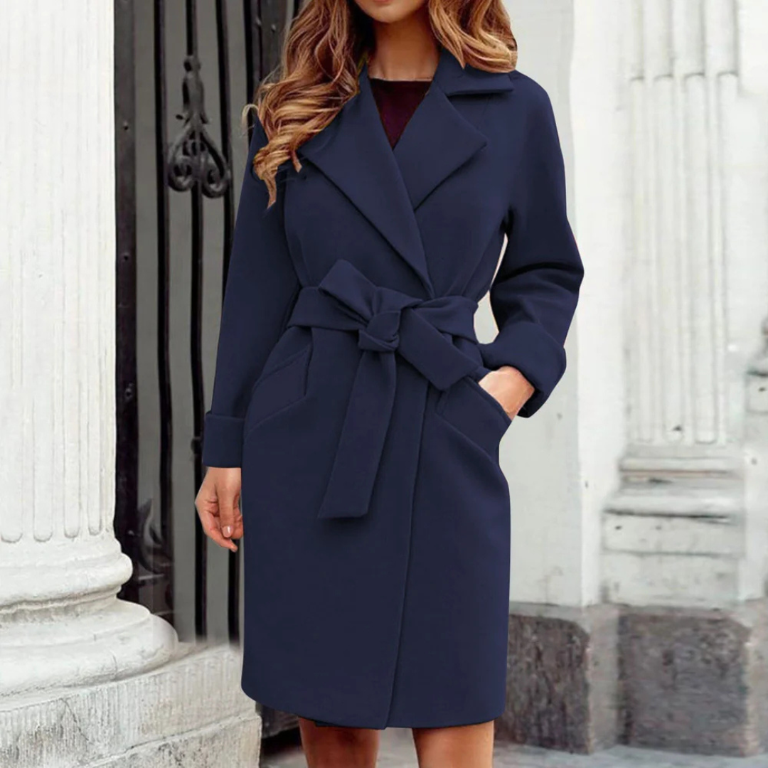 Damen Winter-Trenchcoat in Langform
