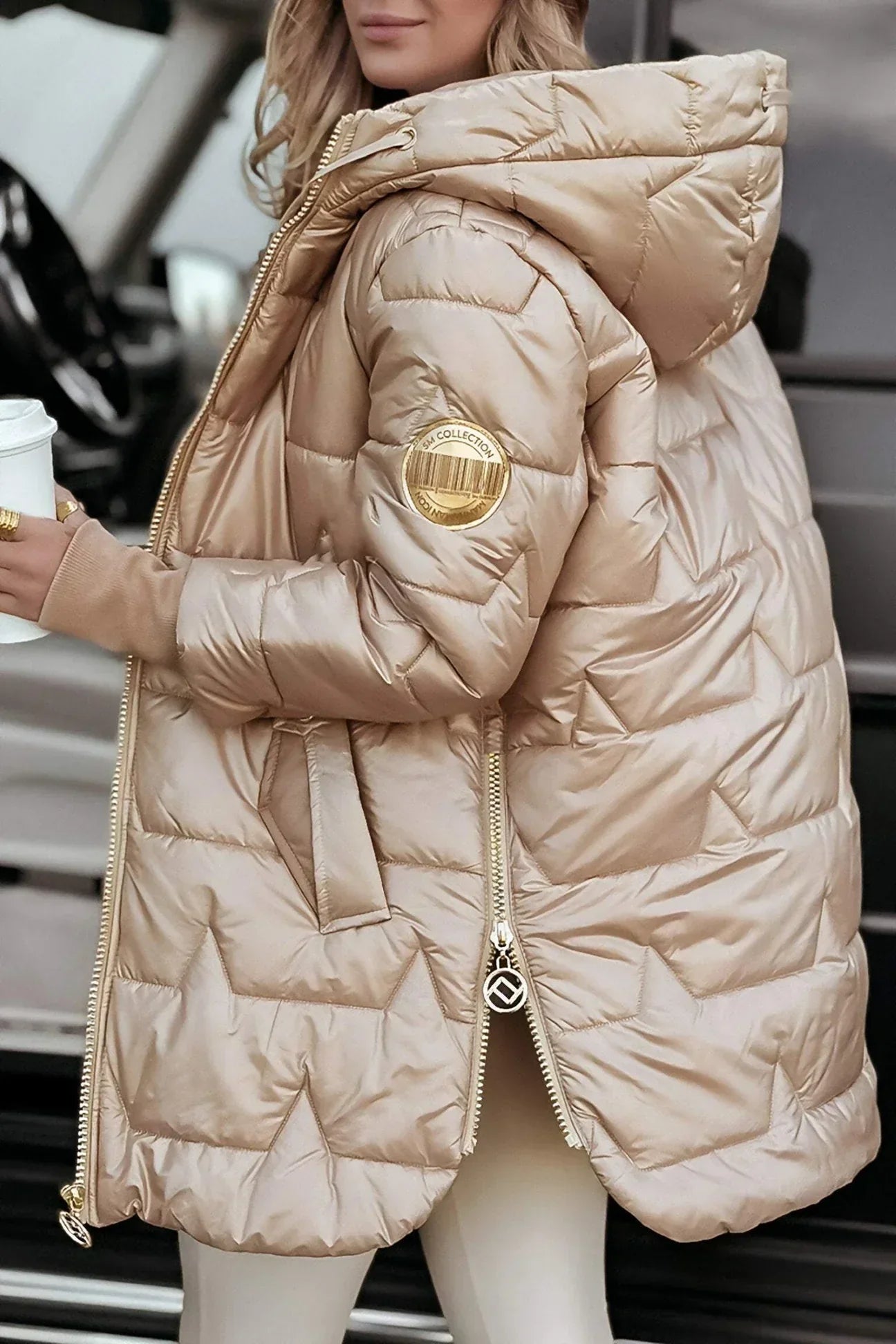 Damen Winterjacke | Gewattet mit Kapuze