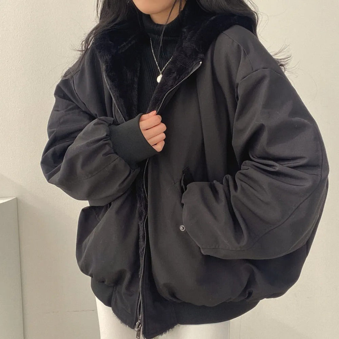 Damen Winterjacke mit Kapuze