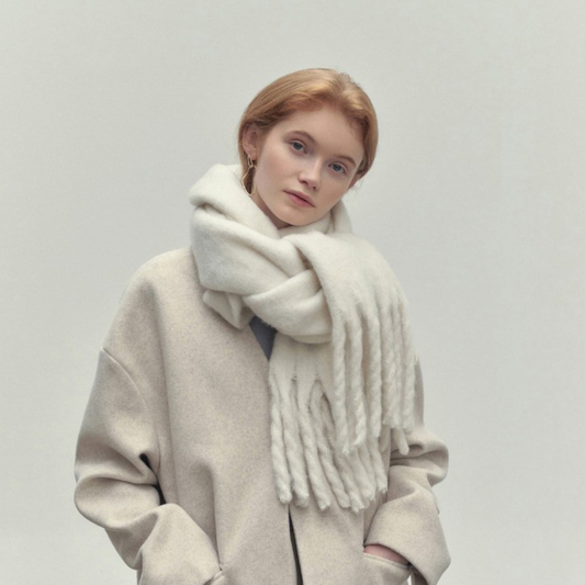 Damen Winterschal | Weiches Strickmaterial | Warm & Stilvoll für kalte Tage