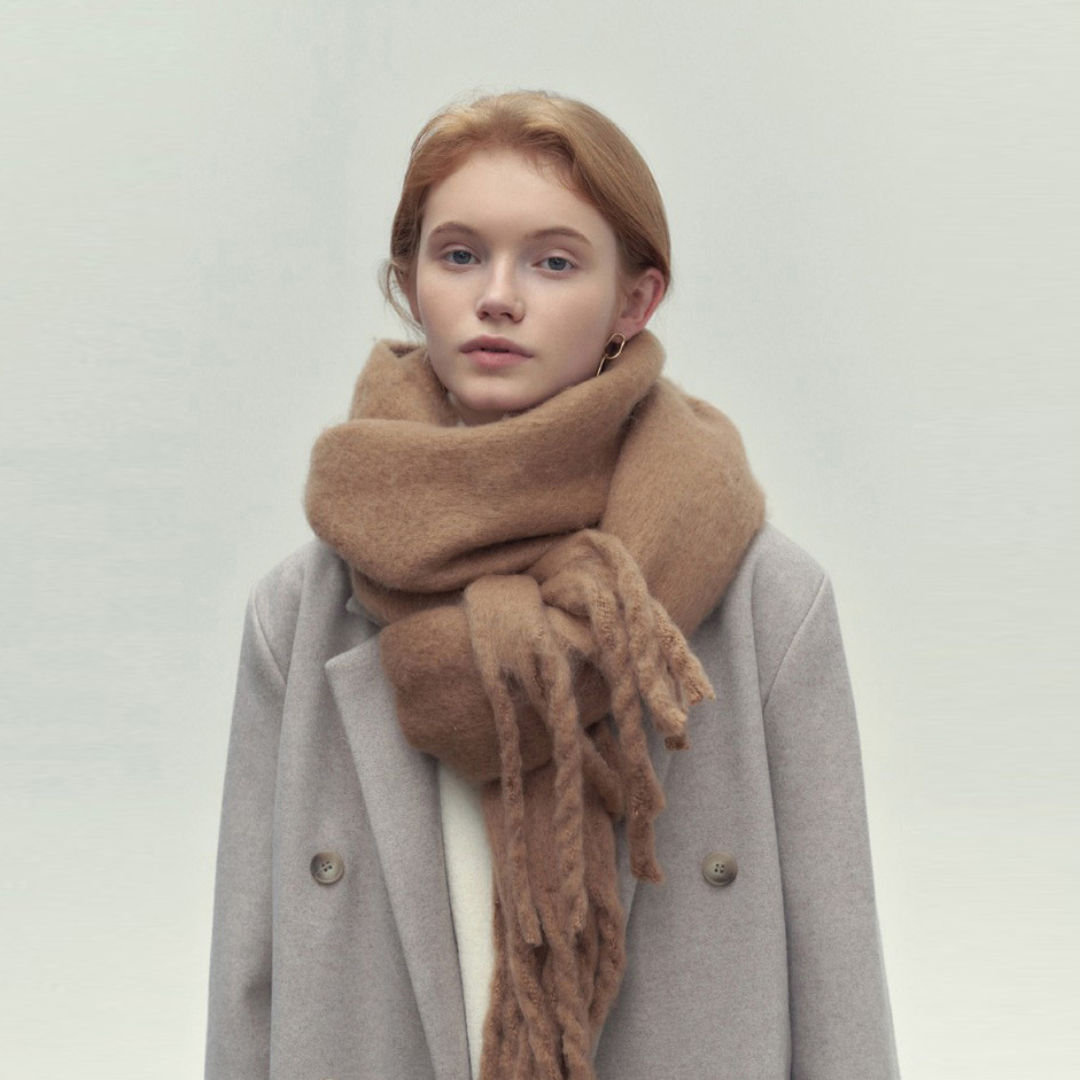 Damen Winterschal | Weiches Strickmaterial | Warm & Stilvoll für kalte Tage