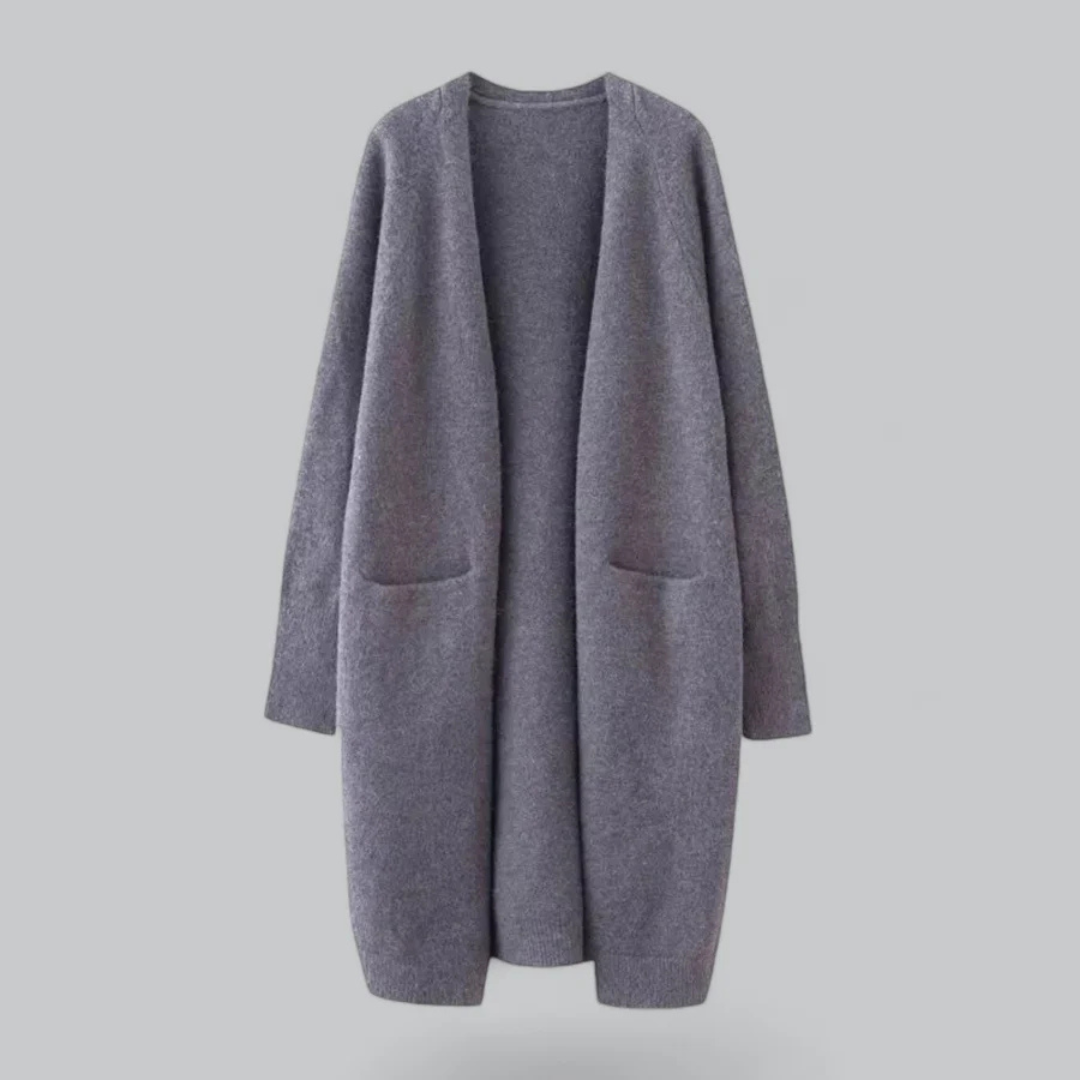 Damen lange Strickjacke für den Winter