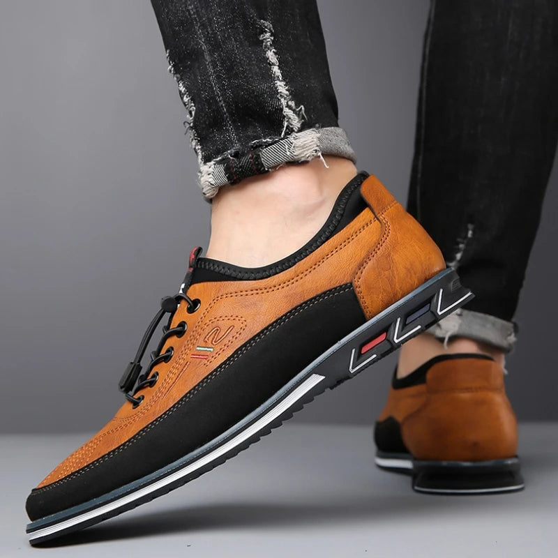 Elegante Herren-Schnürschuhe im klassischen Oxford-Stil