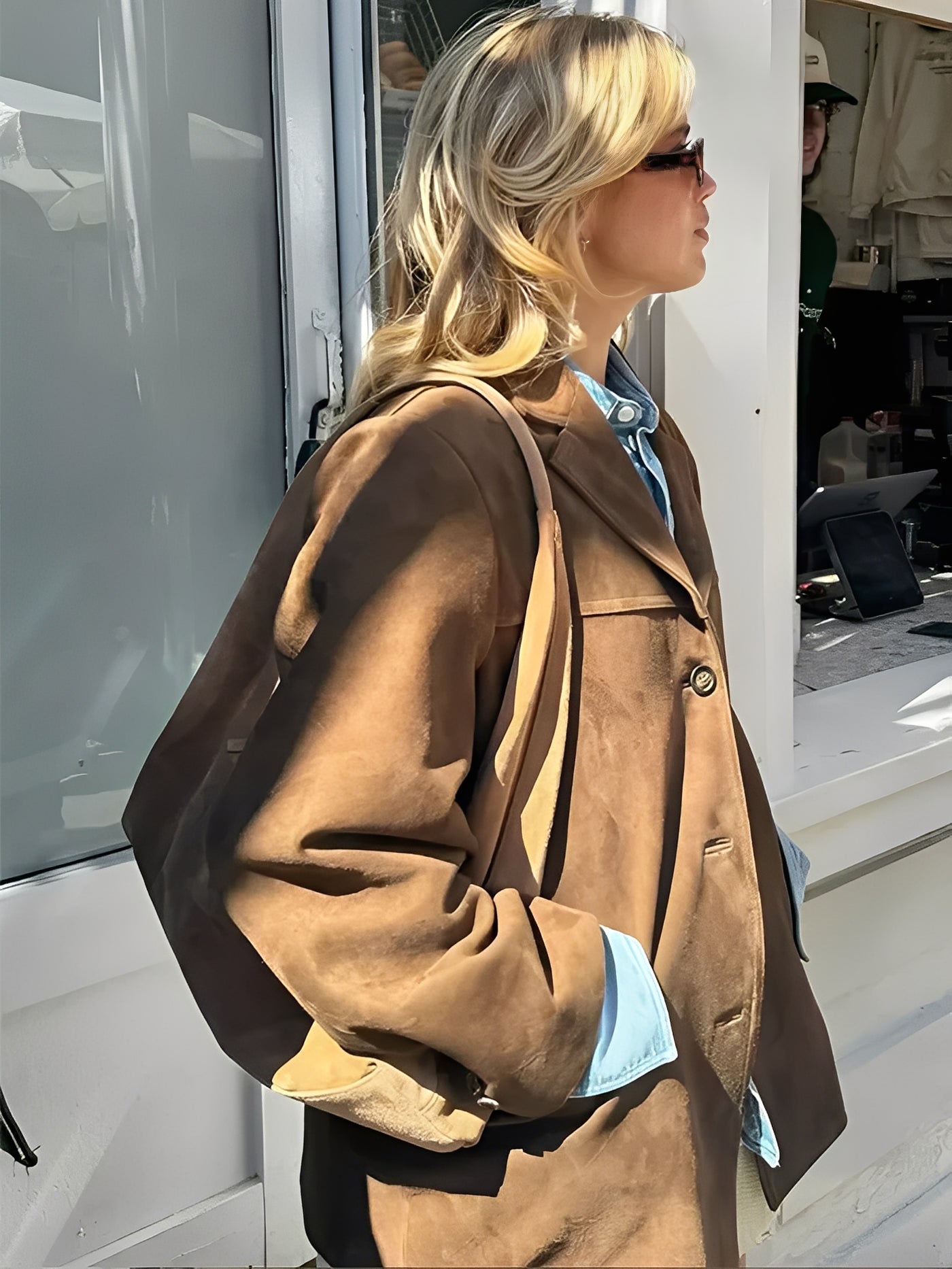 Elegante braune Herbstjacke