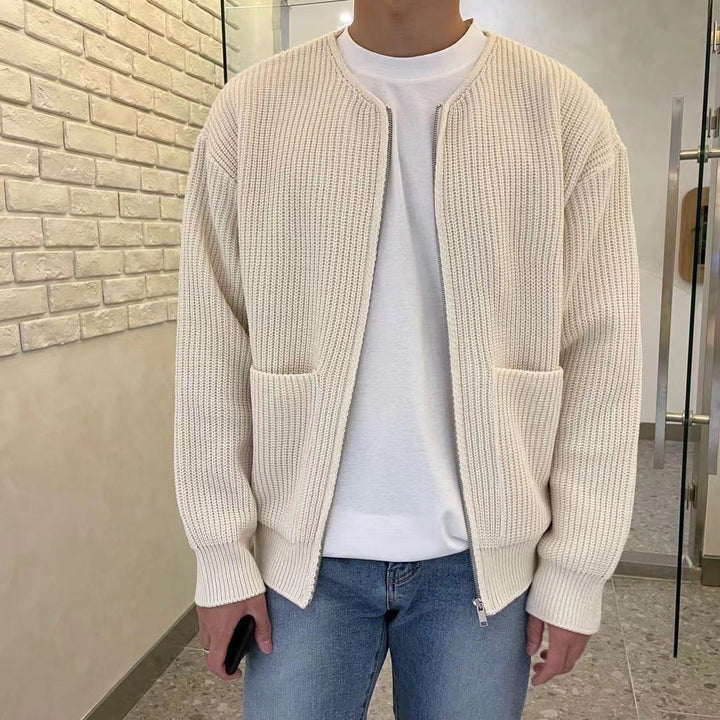 Herren Bequeme Strickjacke mit Langarm – Warm und Stilvoll für Alltag und Freizeit