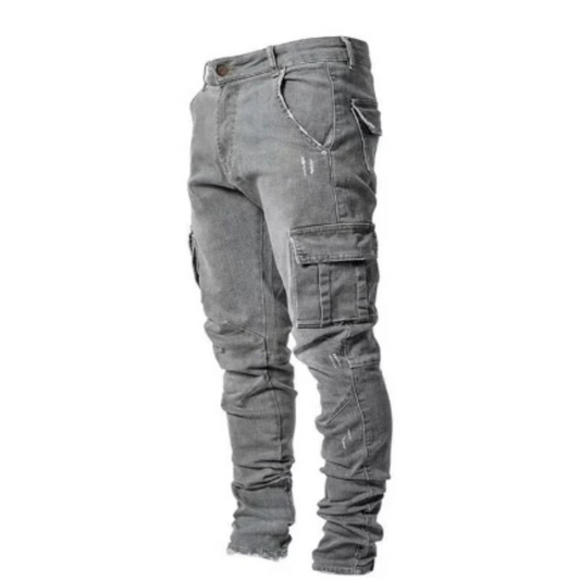 Herren Cargohose | Slim Fit | Baumwoll-Stretchgewebe & Mehrfachtaschen