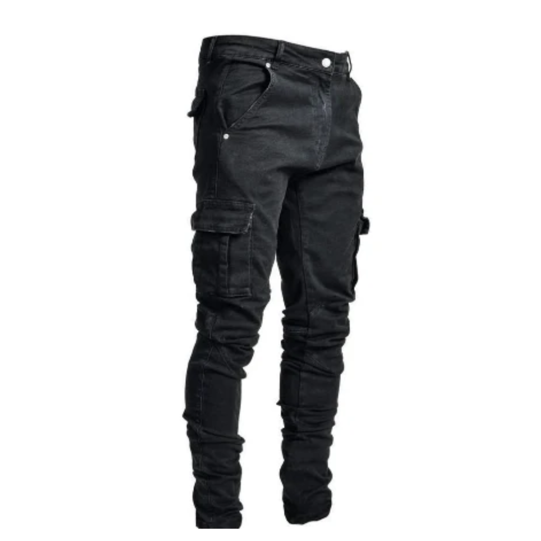 Herren Cargohose | Slim Fit | Baumwoll-Stretchgewebe & Mehrfachtaschen
