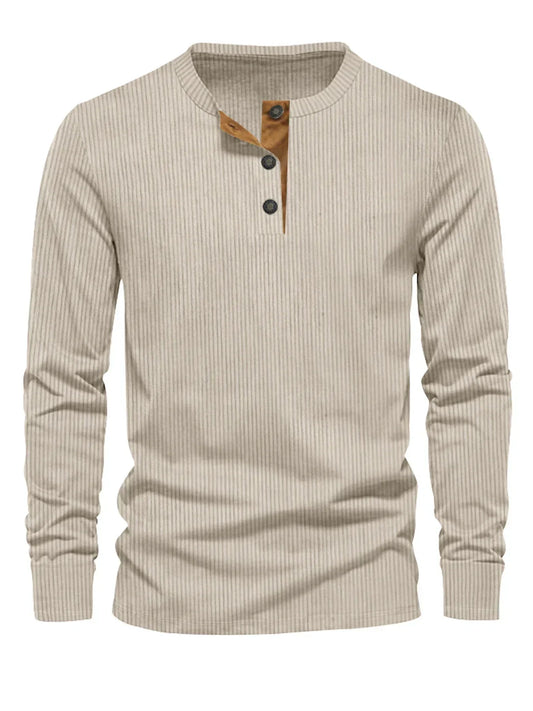 Herren Gestreiftes Langarmshirt – Klassisches Design, Modern und Bequem