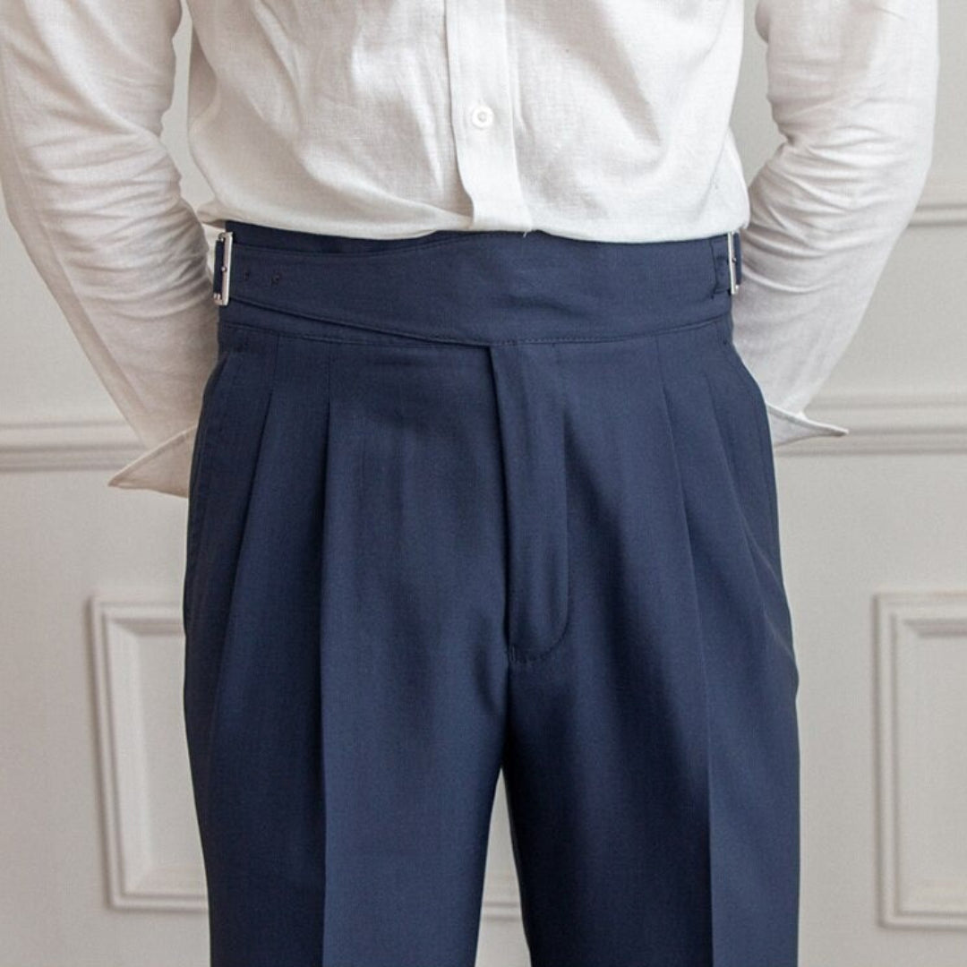 Herren Hose mit Schnalle | Hohe Taille | Bequeme Passform