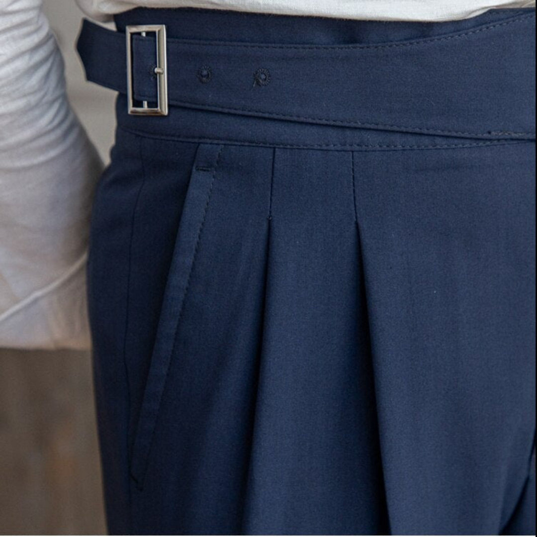 Herren Hose mit Schnalle | Hohe Taille | Bequeme Passform