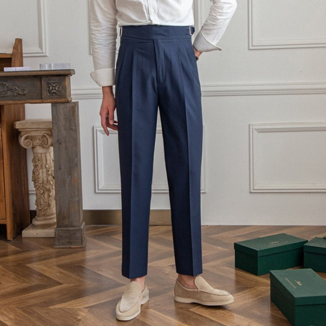Herren Hose mit Schnalle | Hohe Taille | Bequeme Passform