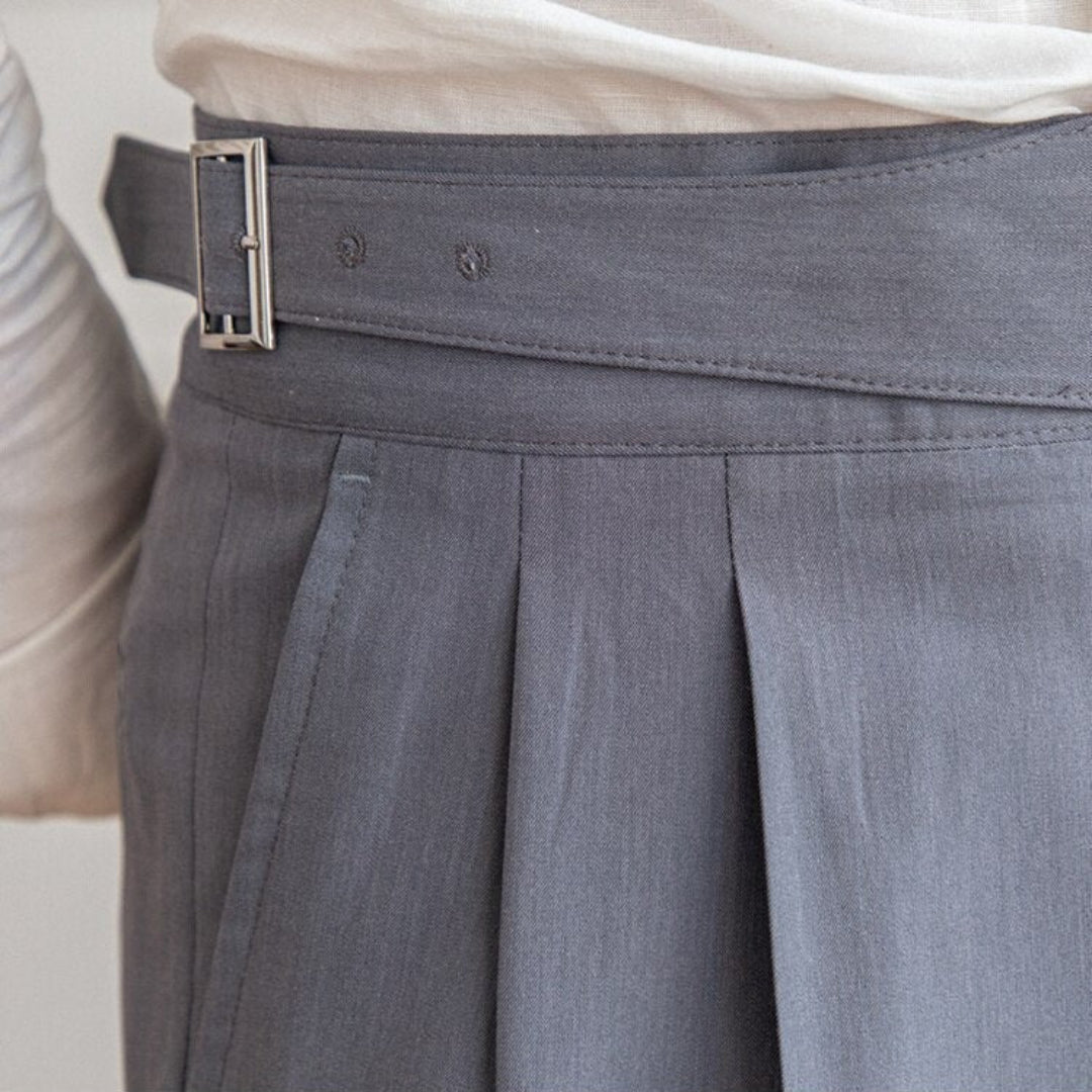 Herren Hose mit Schnalle | Hohe Taille | Bequeme Passform