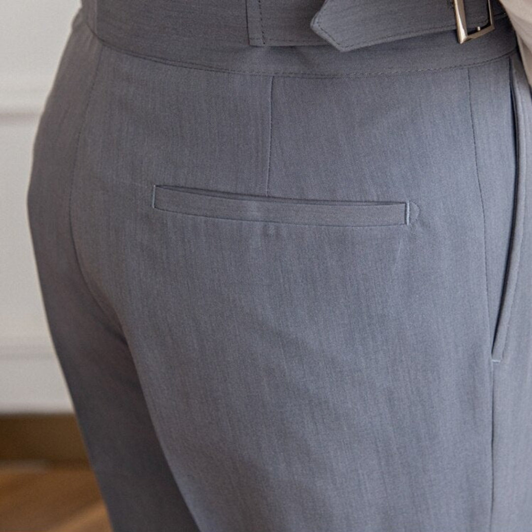 Herren Hose mit Schnalle | Hohe Taille | Bequeme Passform