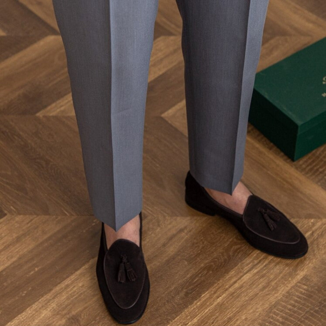 Herren Hose mit Schnalle | Hohe Taille | Bequeme Passform