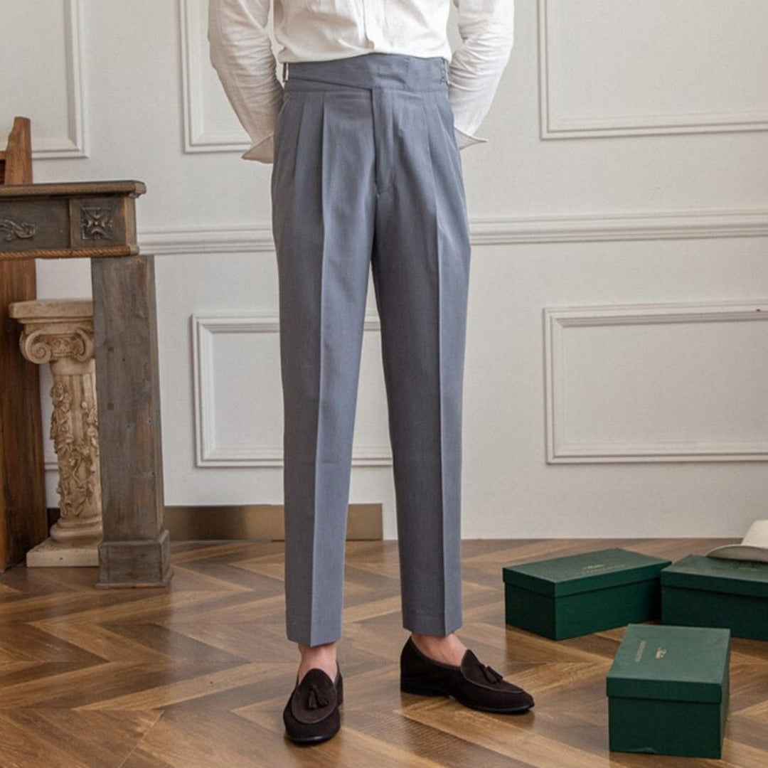 Herren Hose mit Schnalle | Hohe Taille | Bequeme Passform