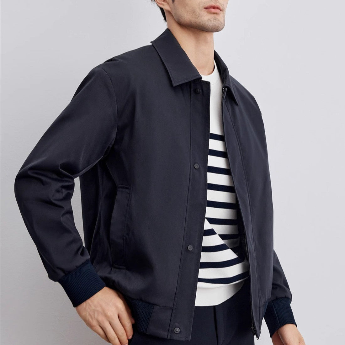 Herren Jacke – Elegant | Lässig | Langarm | Reißverschluss | Für Abendveranstaltungen