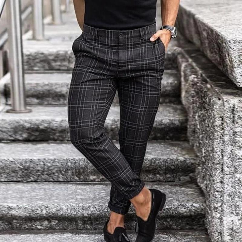 Herren Karierte Chinohose – Stilvoll, bequem und vielseitig kombinierbar