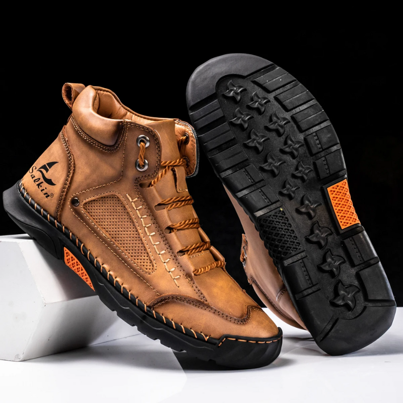 Herren Leder High-Top Schuhe | Robust & Alltagstauglich