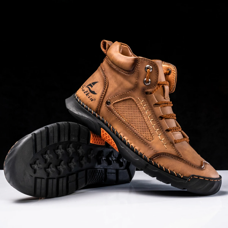 Herren Leder High-Top Schuhe | Robust & Alltagstauglich