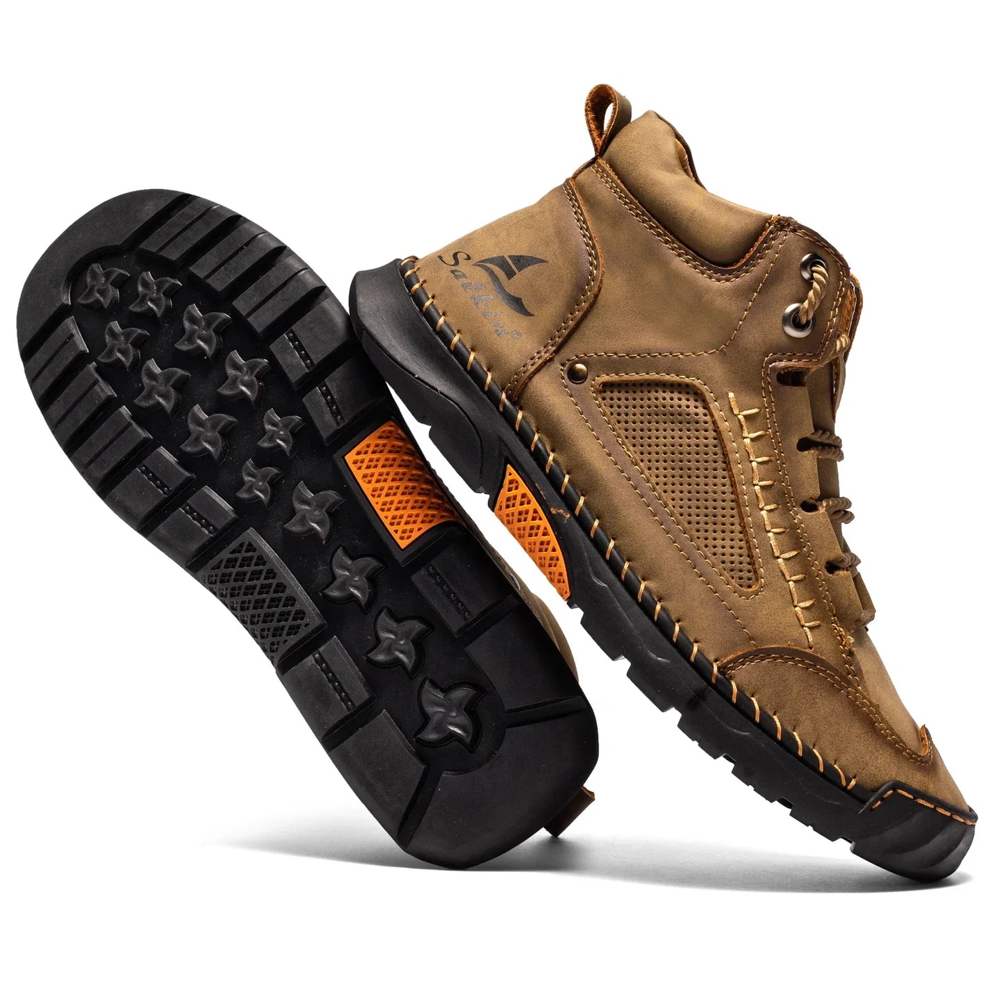 Herren Leder High-Top Schuhe | Robust & Alltagstauglich