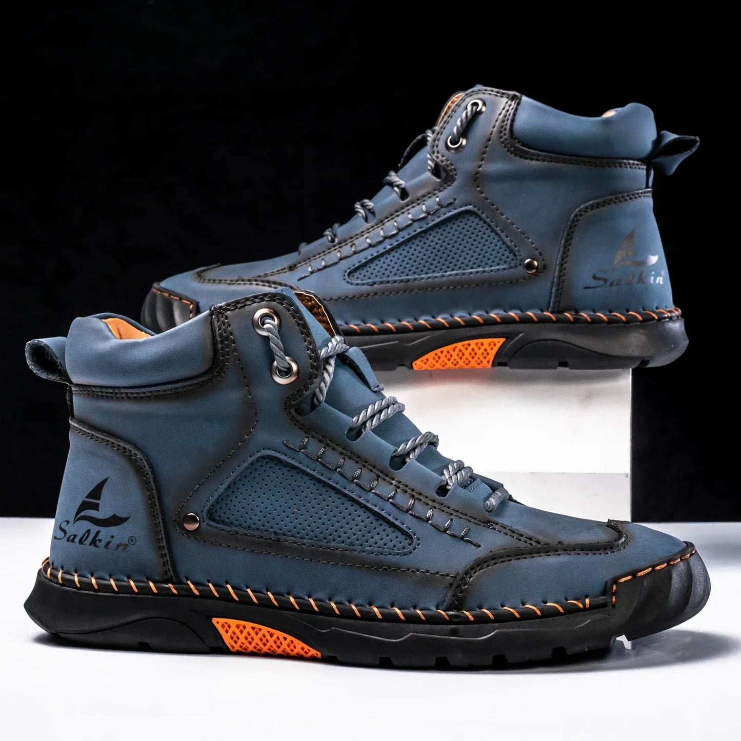 Herren Leder High-Top Schuhe | Robust & Alltagstauglich