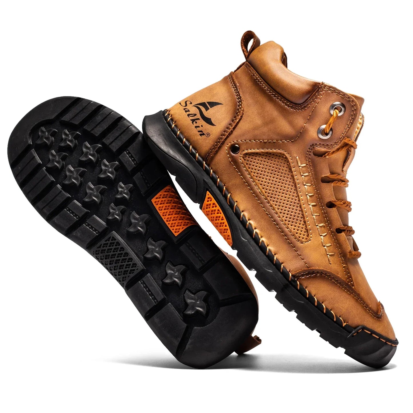 Herren Leder High-Top Schuhe | Robust & Alltagstauglich