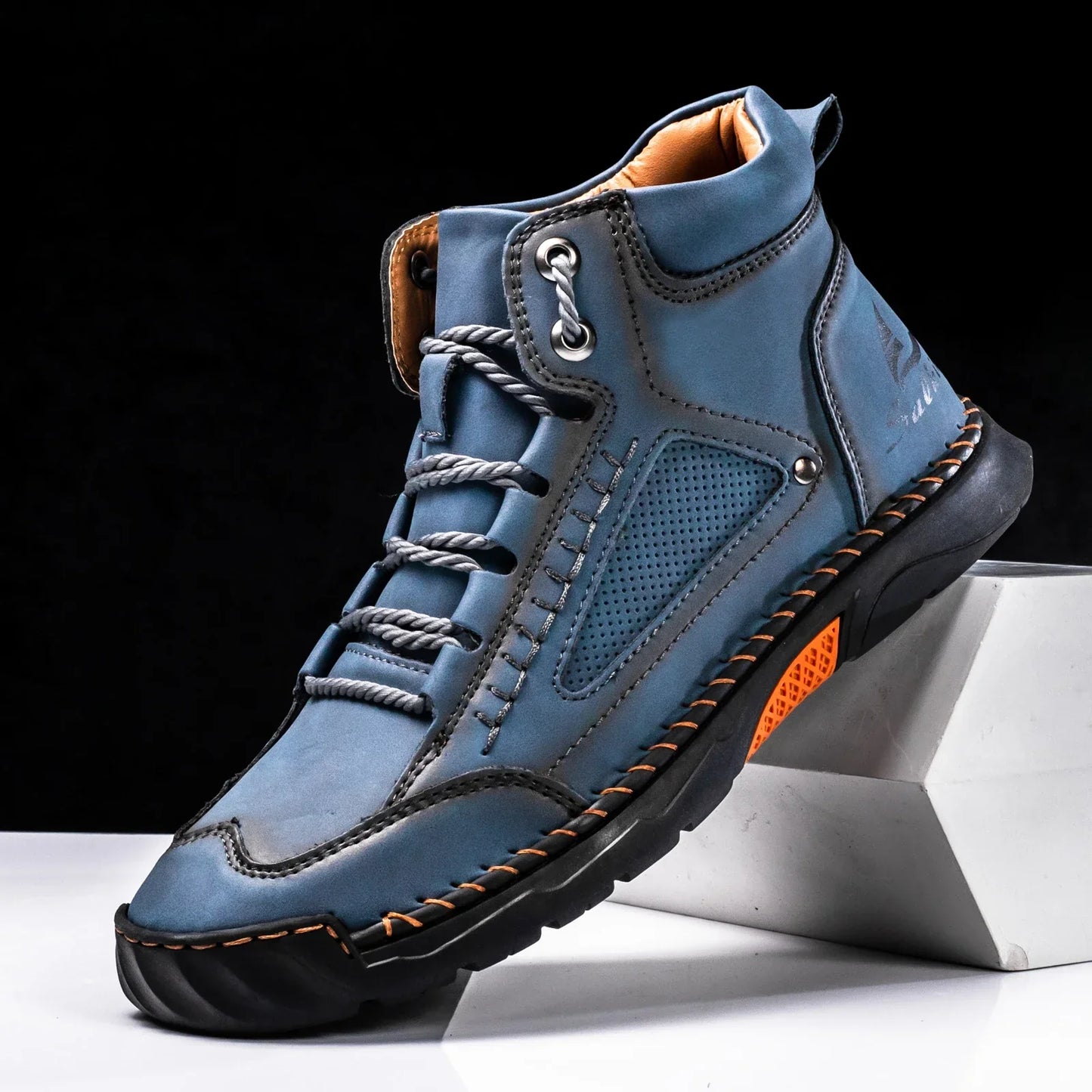 Herren Leder High-Top Schuhe | Robust & Alltagstauglich