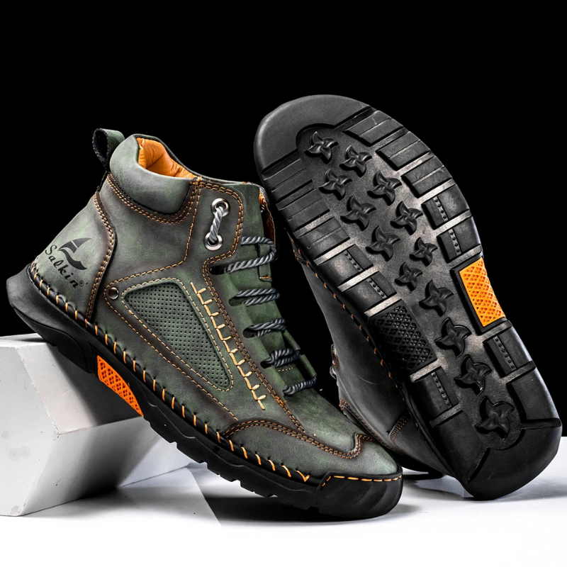 Herren Leder High-Top Schuhe | Robust & Alltagstauglich